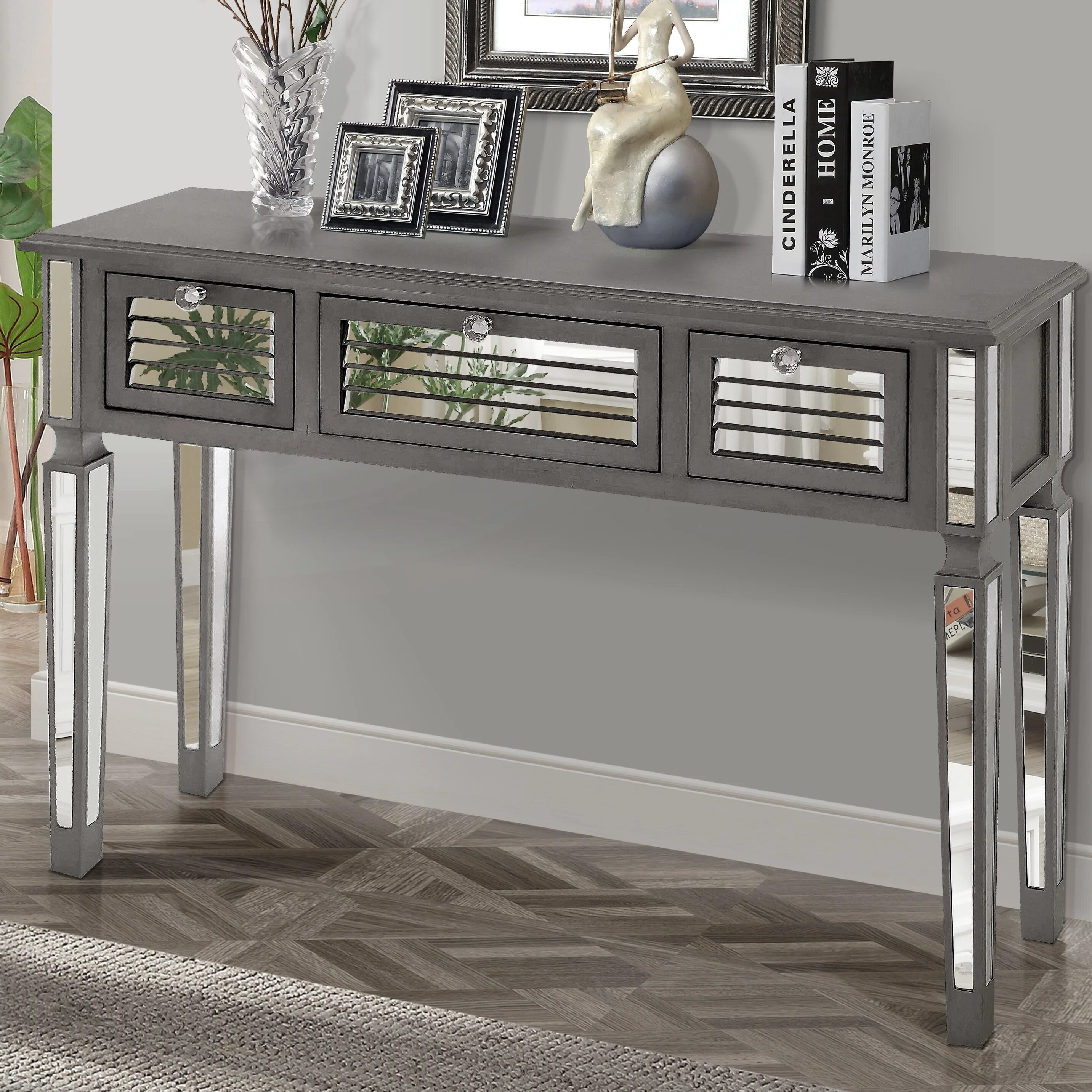 Console table. Консоль mur27 серебро. console table palmer polished stainless steel  smoke glass cminch 160 x 45 x h. 76 cm. консоль тейбл. консоль console table artemisa 116141.