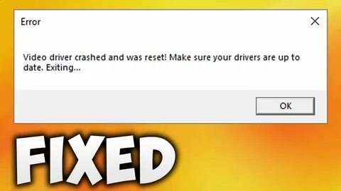 Graphic driver crashed