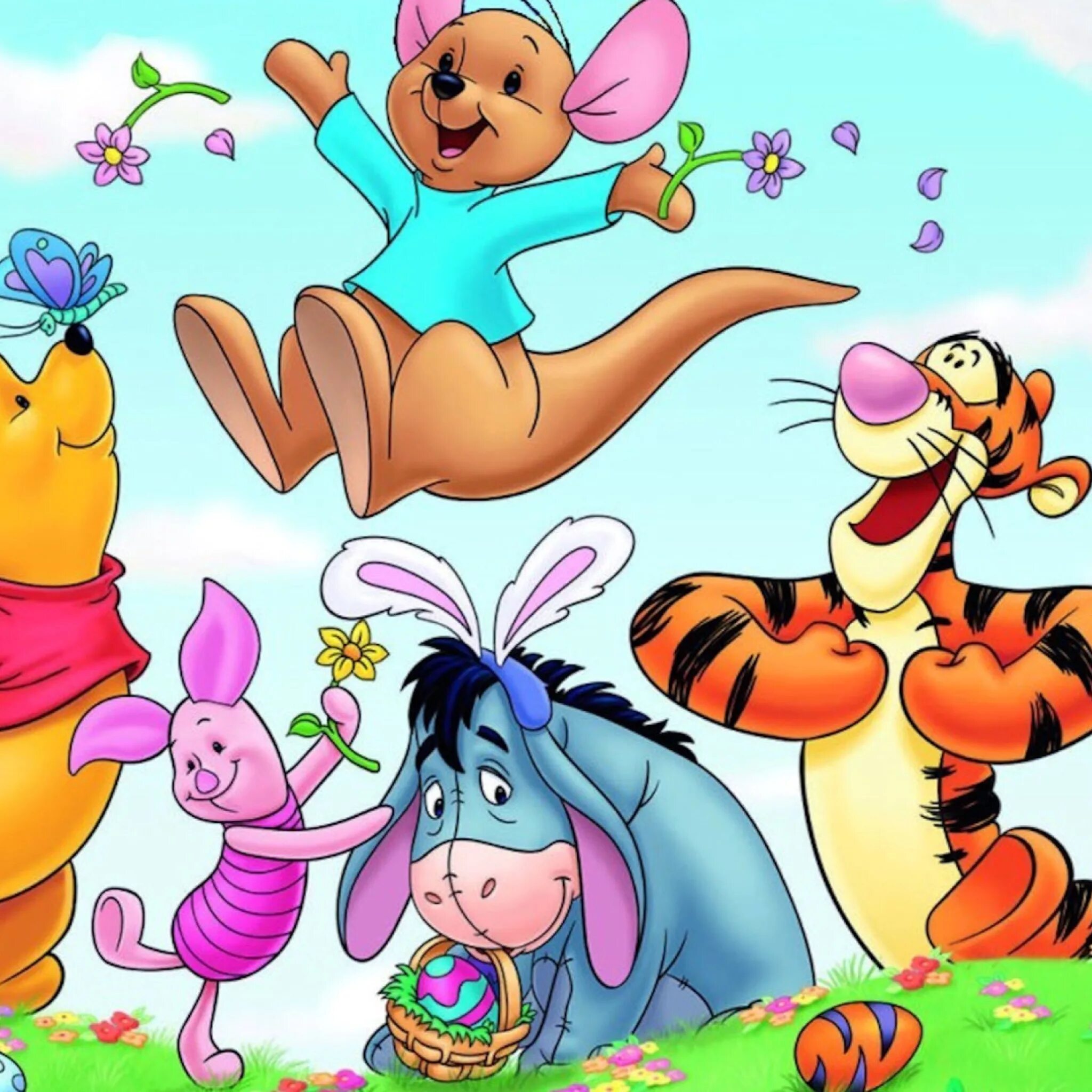 зайчик багз банни. мультяшные герои. открытки со зверюшками. слоненок дамбо. открытки мультяшки.