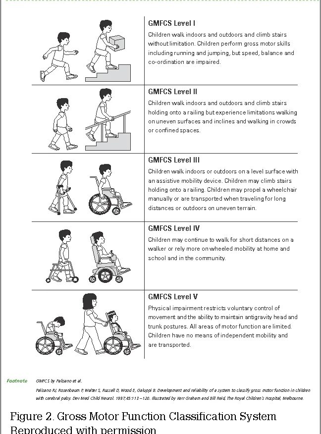Уровни дцп. Шкала GMFCS уровни двигательных нарушений. ДЦП классификация GMFCS. Уровни ДЦП по GMFCS У детей. Классификация больших моторных функций GMFCS.
