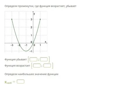 Функция y 3 4x возрастает убывает