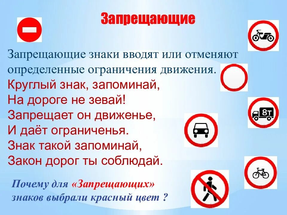 Дорожные знаки 1 класс окружающий мир презентация