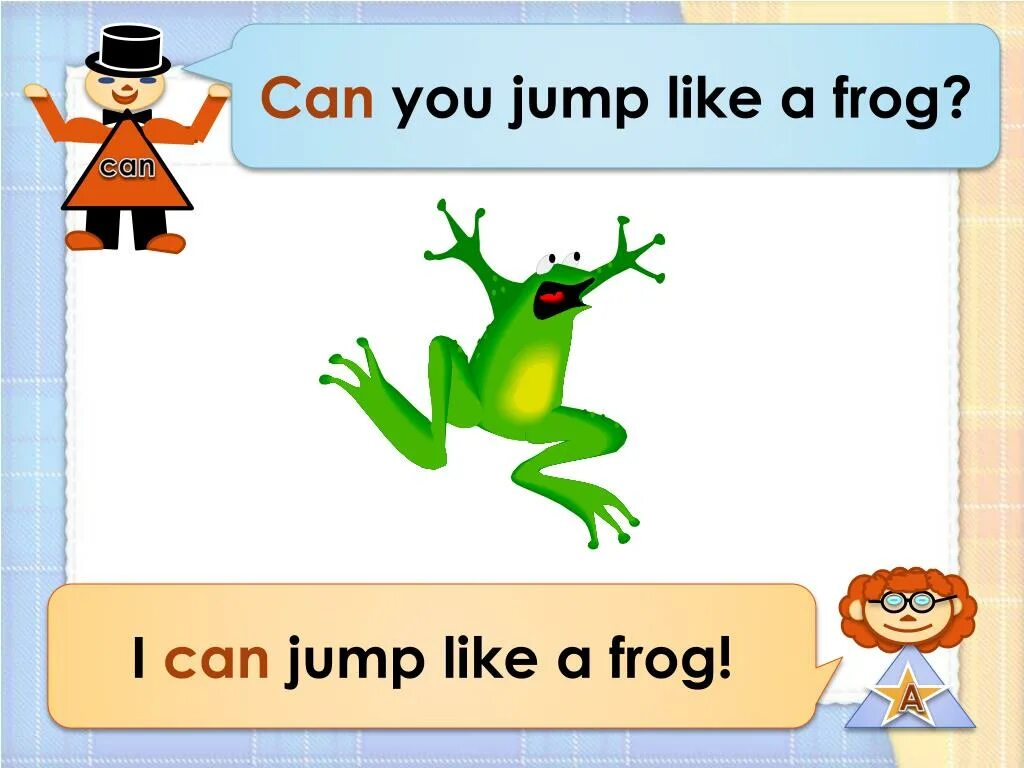 Песня i can run. Английский i can Jump. I can Jump like a Frog. Стих i can Jump like a Frog. Английский язык 2 класс i can Jump.