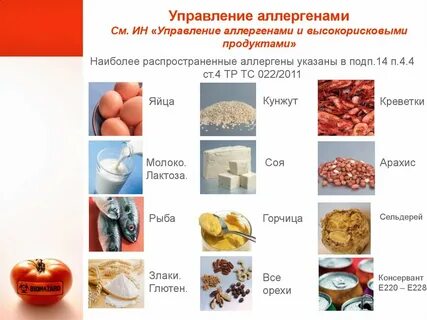 Аллергенные продукты