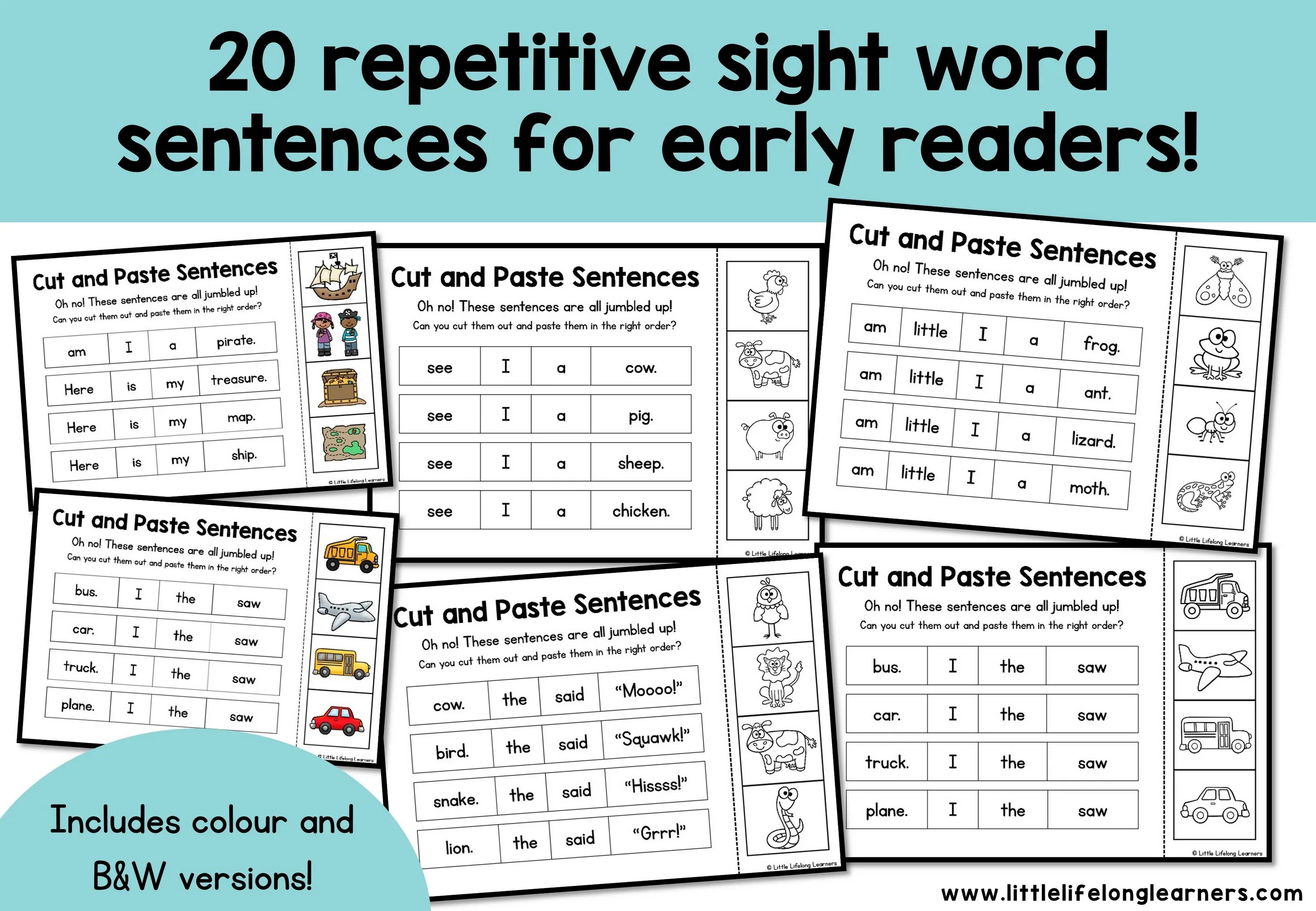 Words and sentences. Wordy sentences. Sight Words for Kids. Sight Words sentence Cards.