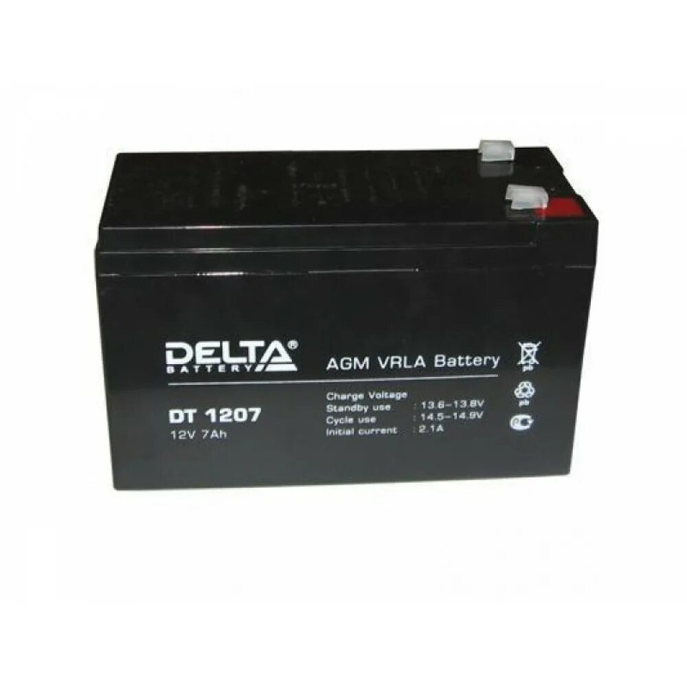 Купить аккумулятор 7 ампер. Аккумулятор Delta DT 1207 12в 7а/ч. Аккумулятор Delta dt1207 12v, 7 а/ч. Delta DT 1207 (7 А\Ч, 12в) свинцово- кислотный аккумулятор. Батарея Delta DT 1207 (12v, 7ah) <DT 1207>.