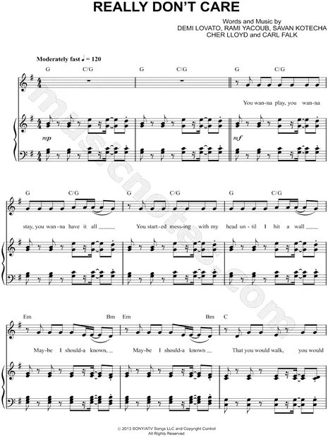 Песня do you really. If i didn't Care Ноты для фортепиано. Деми Ловато don't forget Ноты. My Baby don't Care for me Ноты. Tom take Care Ноты.