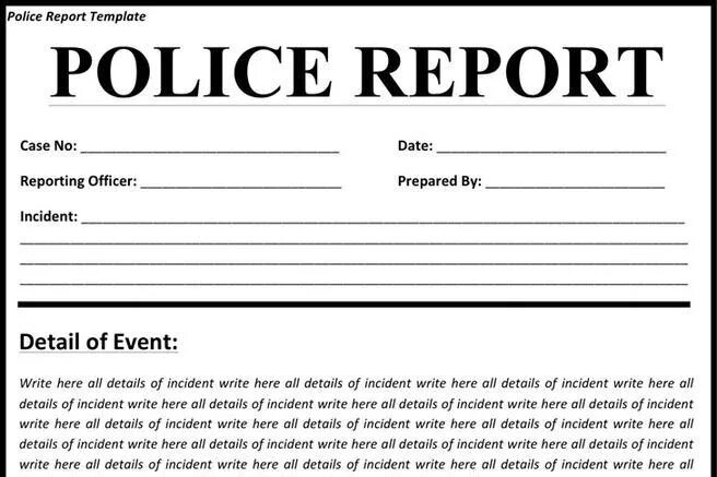 Write here write now. Police Report. Шаблон Police Report. Police Report образец. Police incident Report.