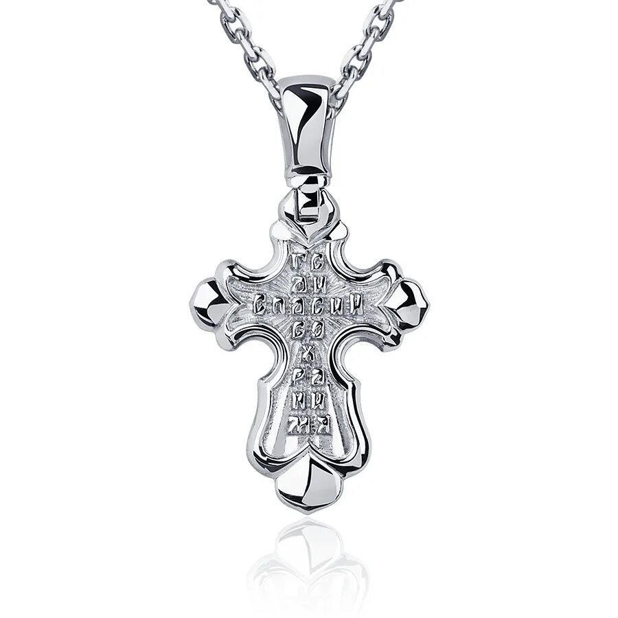 Крест из платины ПП-268-00. 8222 Крест белое золото. Platina Jewelry крестики. Купить крестик в астане