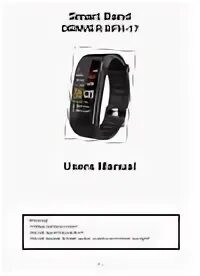 Smart bracelet user manual на русском