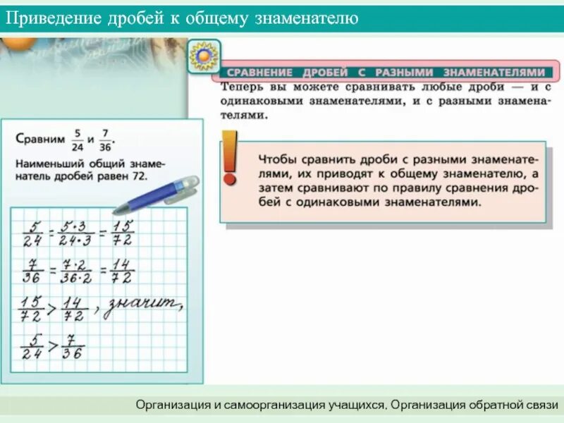 Сокращение дроби и приведение к общему знаменателю. Приведение суммы трех дробей к общему знаменателю. Приведение к общему знаменателю 6 класс. Приведение к общему знаменателю 5 класс. Приведение дробей к общему.