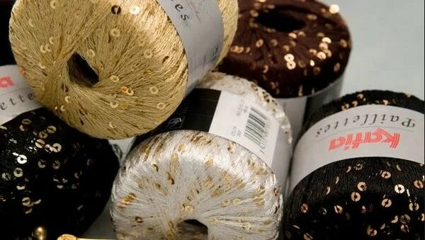 пряжа с пайетками крючком