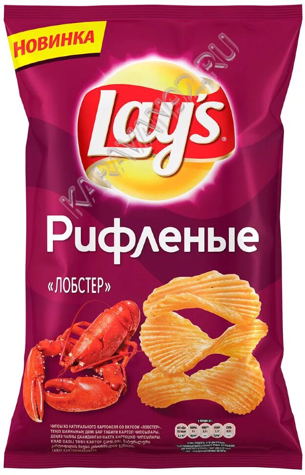 Вкусы рифленых чипсов