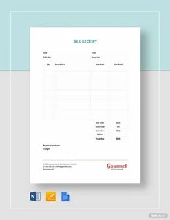 Receipt bill