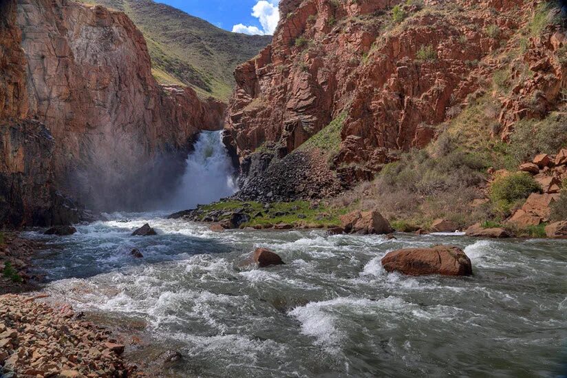 Куль река. Иссык-Куль водопады. 33 Попугая водопад Кыргызстан. Григорьевское ущелье водопад Иссык-Куль. Водопад 33 попугая.