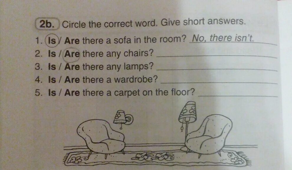 There is there are short answers задания. 1 Circle the correct Word. Circle the correct Word 5 класс. Short answers задание. 4 circle the correct words