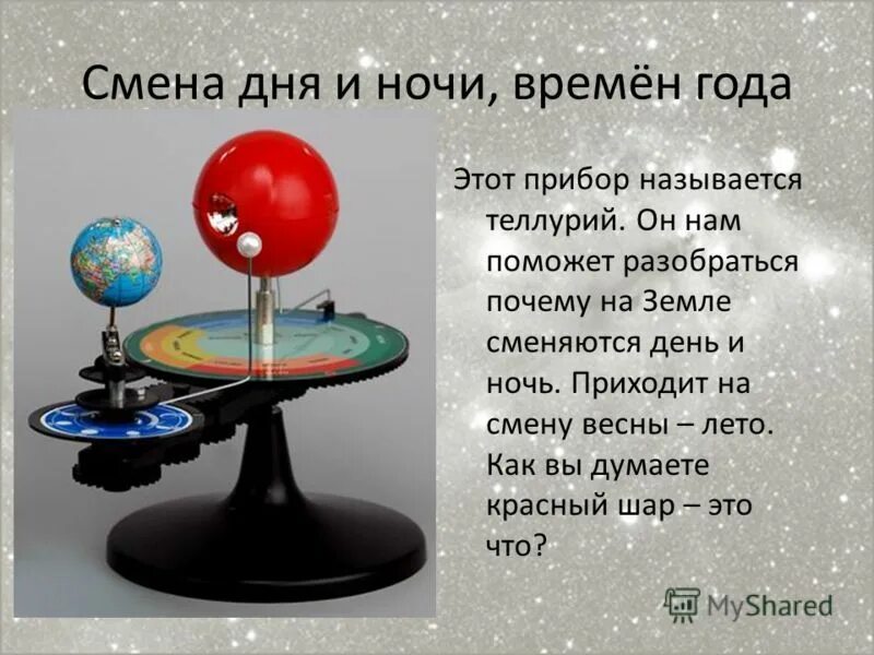 На смену дня приходит ночью