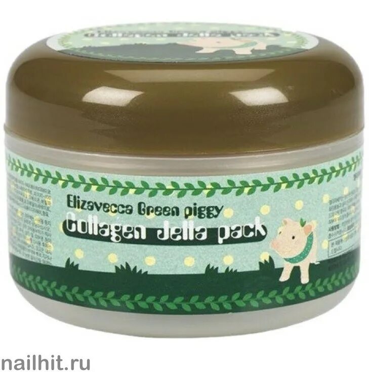 Гелевая коллагеновая маска Elizavecca Green Piggy Collagen Jella Pack. Маска-лифтинг желейная с коллагеном Elizavecca Green Piggy Collagen Jella Pack, 100 мл. [Elizavecca] маска для лица лифтинг/коллаген Green Piggy Collagen Jella Pack, 100 мл. [Elizavecca] маска для лица лифтинг/коллаген Green Piggy Collagen Jella Pack. Elizavecca маска для волос