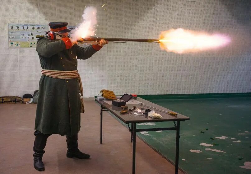 Выстрел из мушкета
