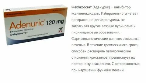 Урикозурические препараты при подагре список
