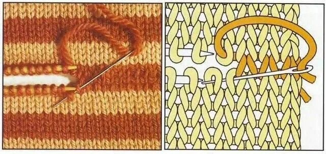 Вязание спицами Grid lines