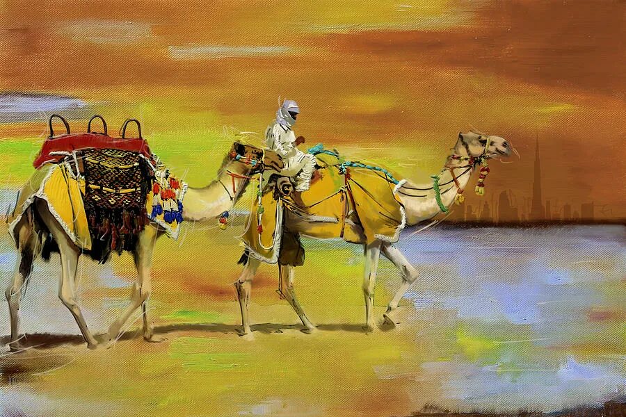 Верблюд живопись. Верблюд в пустыне. Верблюды картины художников. Караван верблюдов в пустыне живопись.