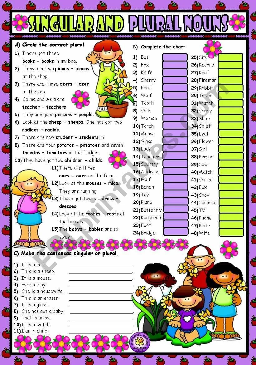 Change in the plural the child. Singular and plural nouns. singular and plural nouns sentences. singular sentences. singular and plural nouns exercises.
