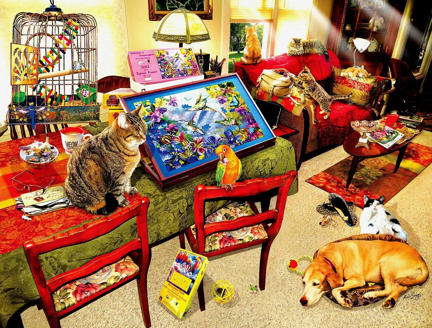 Картинки для пазлов интерьеры. Пазлы в интерьере квартиры. Художник стив крисп магазин. Пазлы в интерьере. Художник майк джеффрис.