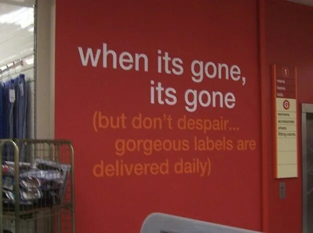 When its gone it s gone