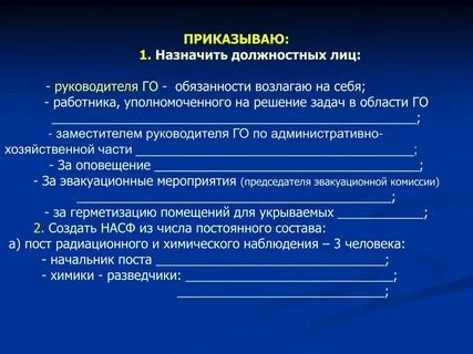 Должностная инструкция специалиста по гражданской обороне