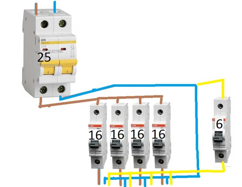 Как отключить автомат электрический. Схема подключения УЗО автомат электрический 16а. Схемы подключения вводных автоматических выключателей. Схема подключения двухполюсного диф автомата. Схема подключения двухполюсного автомата.