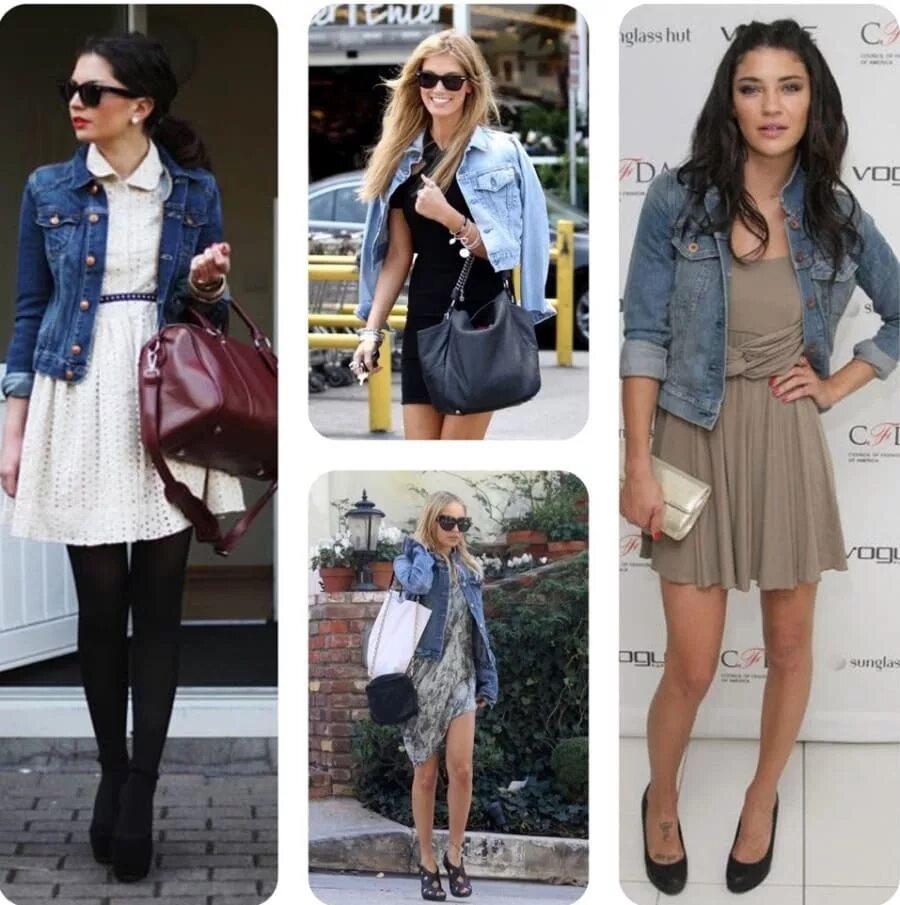 Луки с джинсовой курткой. Образы с джинсовой жилеткой. Джинсовая юбка с джинсовкой. Джинсовая куртка. С чем можно одеть джинсовую.