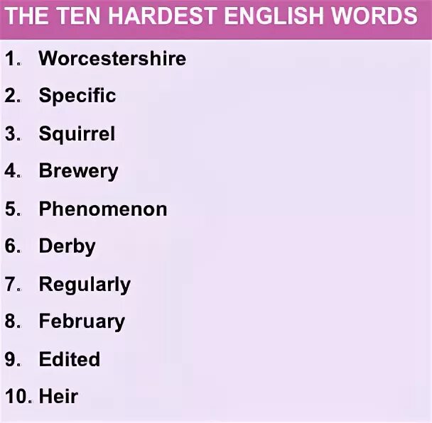 Как переводится слово на английском having. Hard English Words. Difficult English Words. Difficult Words to pronounce. The most difficult English Words.