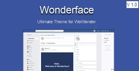 Ultimate theme. Wowonder themes. тема для wowonder. wowonder.