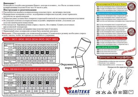 Какая компрессия чулков при операции