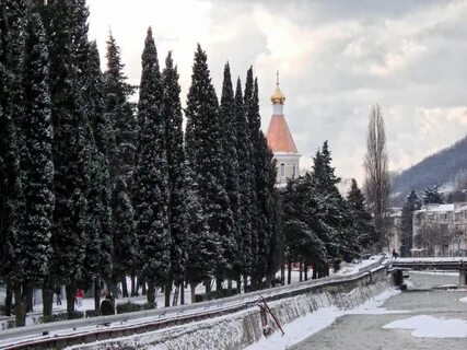 Туапсе зимой