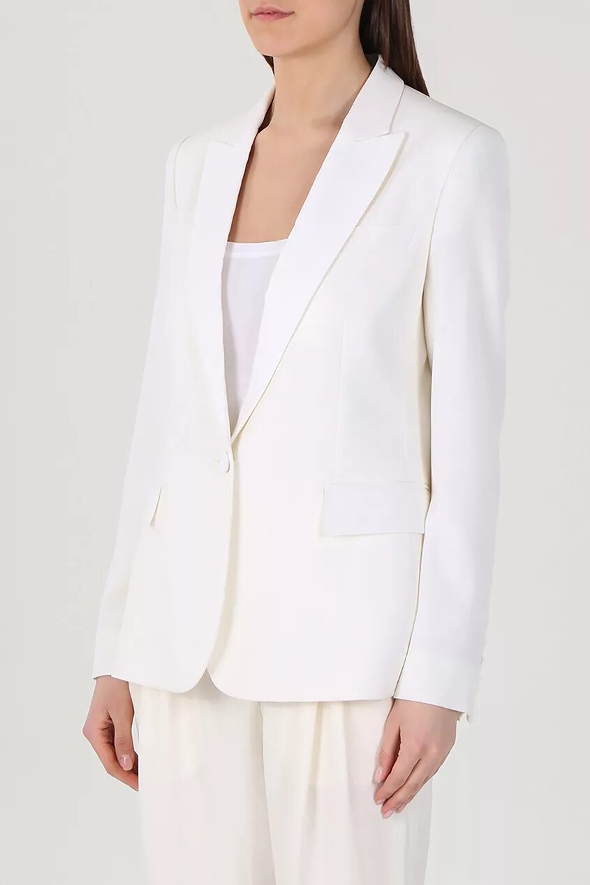 Na-kd co-ord longline double breasted blazer in white ASOS