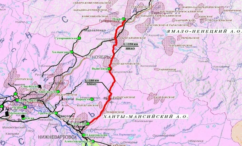 13 маршрут новый уренгой. Карта ЖД дорог ЯНАО ХМАО. Карта железных дорог ХМАО ЯНАО. Карта автомобильных дорог ХМАО. ЖД дорога Тюмень - Сургут.