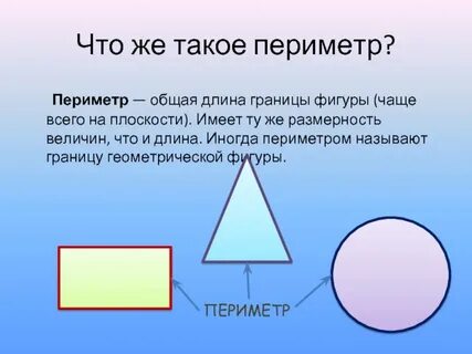 Периметр это общая