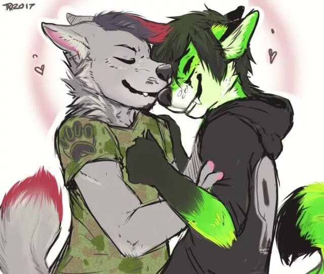 Furry gays 2. Фурри пары.