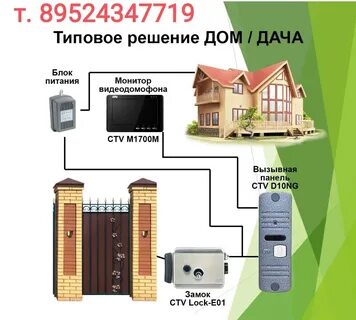 Домофон установить дом