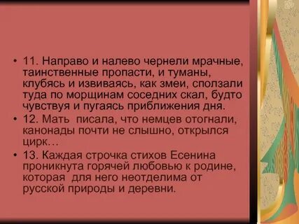 Направо и налево чернели мрачные