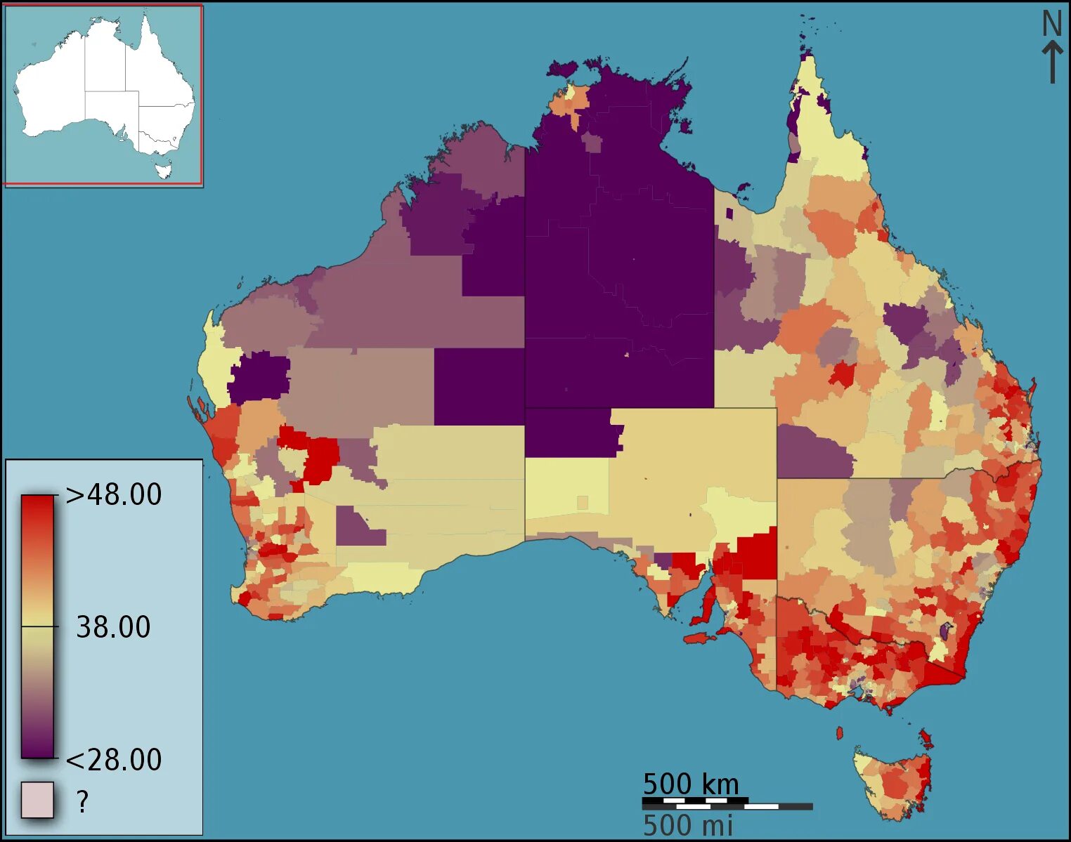 Карта плотность населения народы австралия. Демографическая карта Австралии. Австраплия демографическая карат. Демография Австралии. Плотность населения Австралии.
