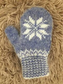 Варежки из шерсти