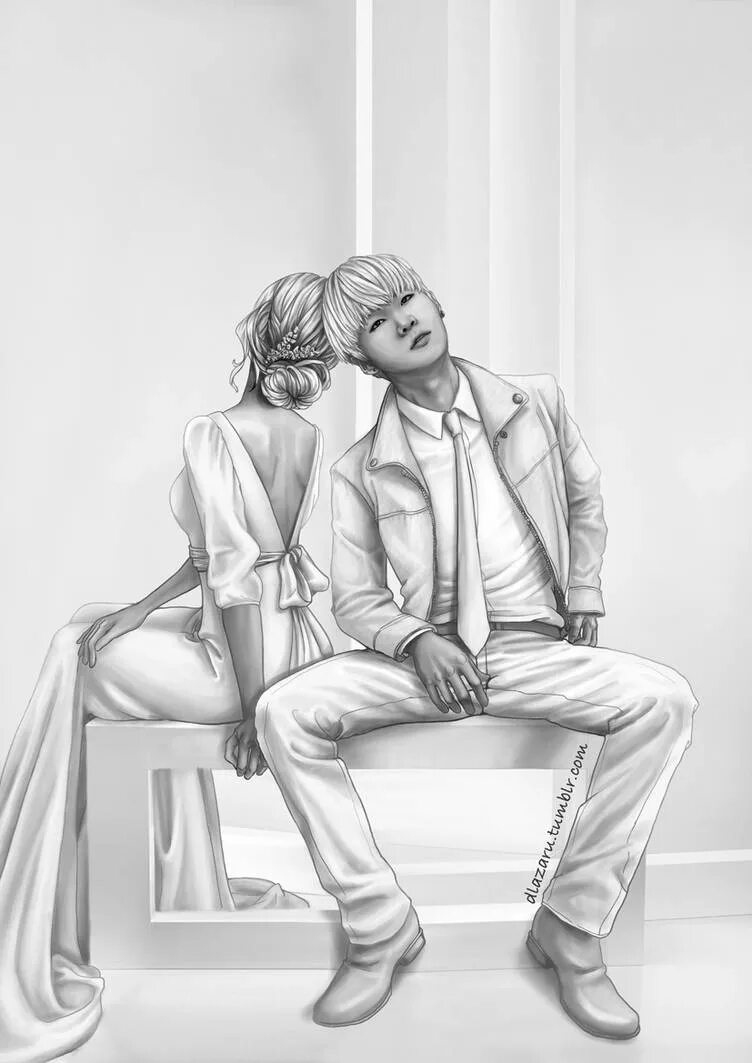 Фанфик bts и т и. Намджун невеста. Юнги и девушка БТС арт. Dlazaru BTS fanart. БТС 18.