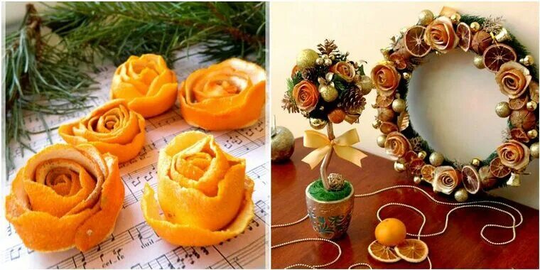 Корзиночки из апельсина для стола на Хэллоуин как сделать?