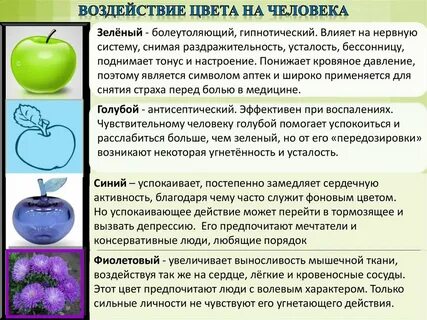 Как цвет влияет на человека проект