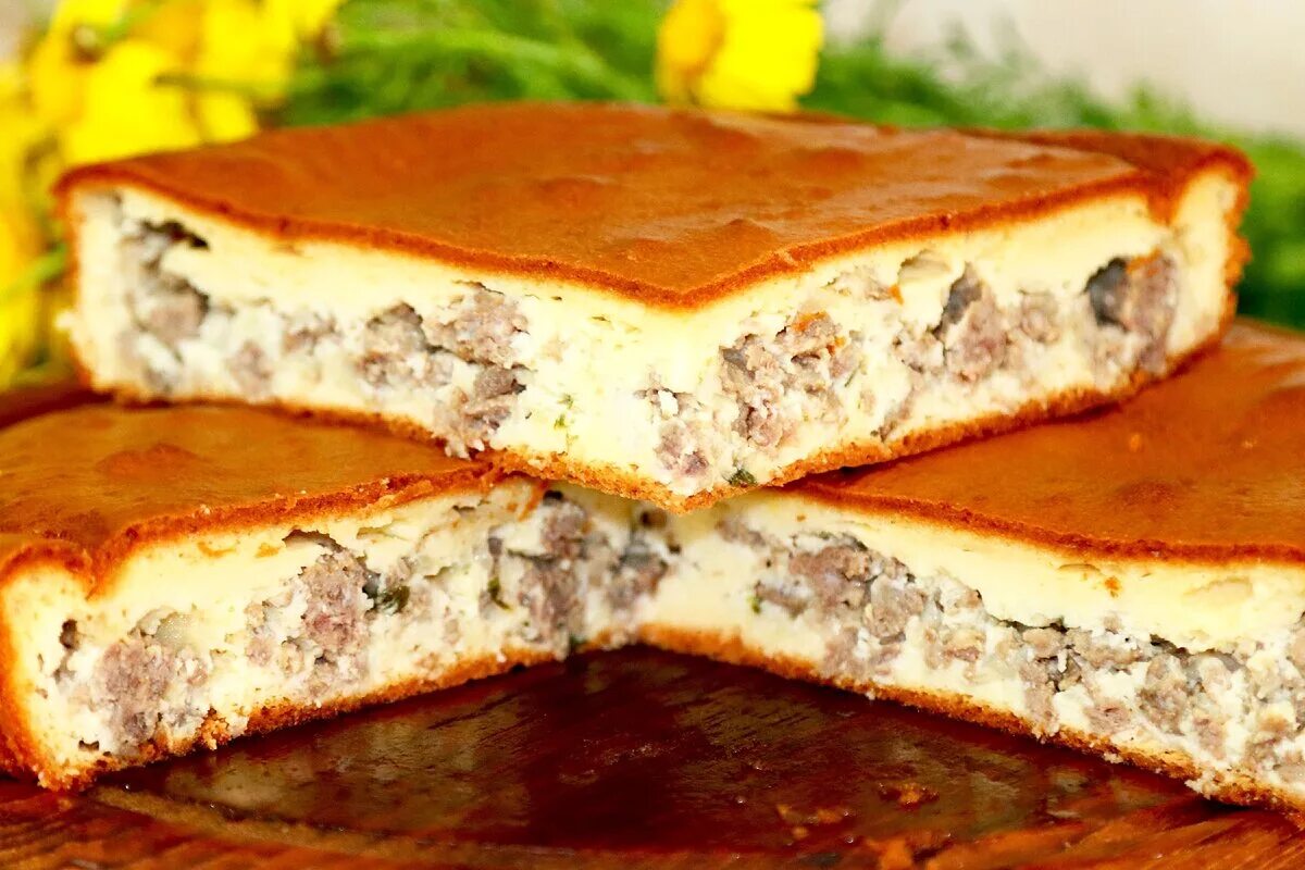 ЗАЛИВНОЙ ПИРОГ. Вкусный и простой ЗАЛИВНОЙ ПИРОГ С ЯЙЦОМ И ЛУКОМ. Рецепт от Всег