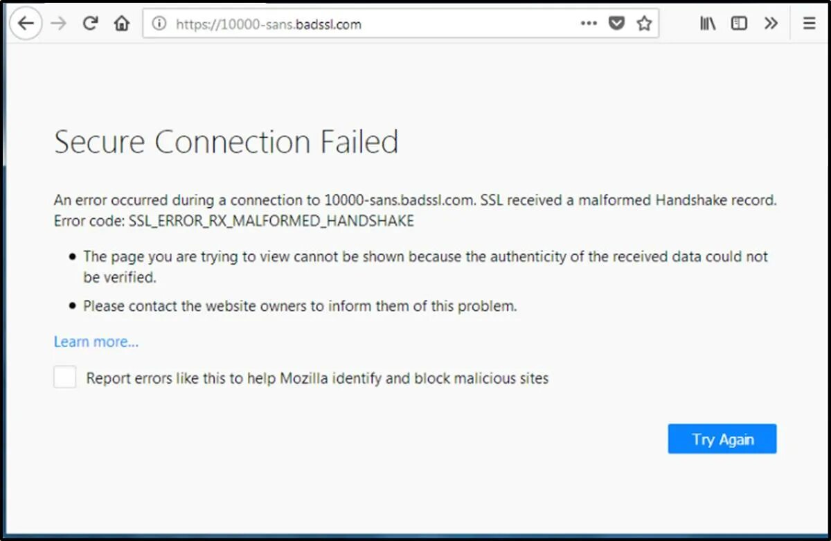 An error occurred during a connection. Secure connection failed. Err_tunnel_connection_failed. Ошибка SSL соединения. SSL handshake failed Error.