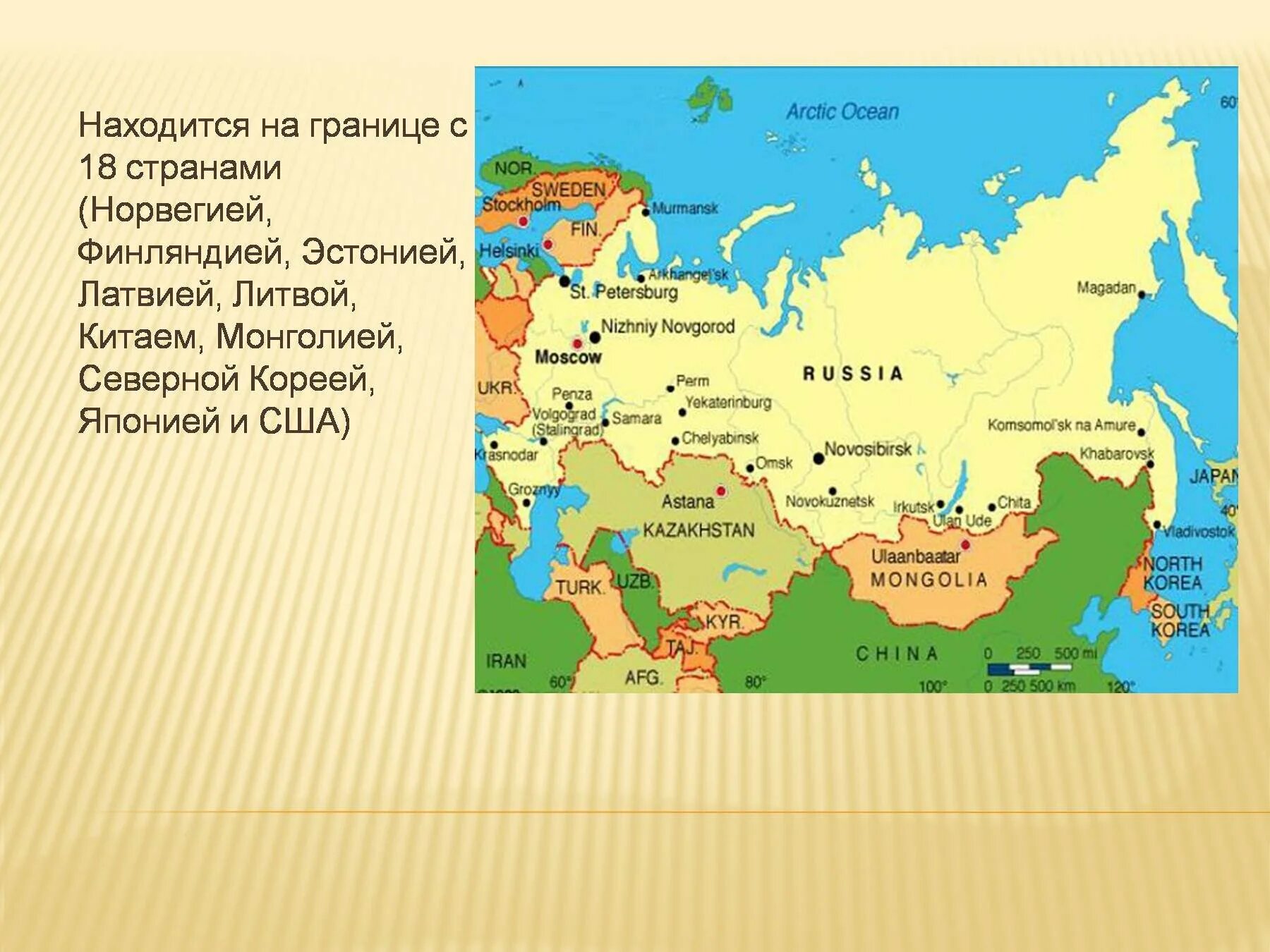 Сообщение с другими странами